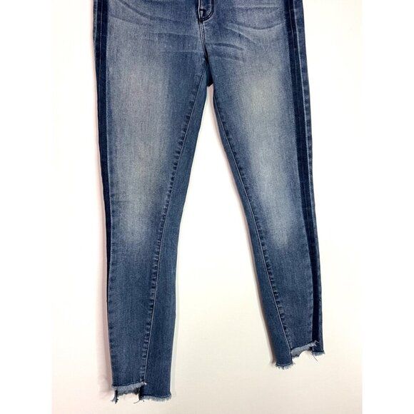Parker Smith Twisted Seam Cropped Skinny Jeans in Ocean Side Size 24 - Picture 4 of 11